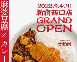 東京都新宿区に元祖麻婆カレー専門店「マボカリ 新宿西口店」が9/4にグランドオープンされたようです。