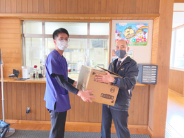 社会活動報告｜今治北高校にマスク1000枚を寄付しました