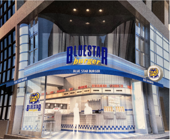 <div>ブルースターバーガーのコンセプトストア </div>
<div>「Blue Star Burger Gourmet 113 渋谷宇田川店」</div>
<div>渋谷区宇田川町に2022.1月7日グランドオープン！</div>
<div>焼き立て＆113gの食べ応え十分のパティ、55席を用意。。</div>
<div>https://tabelog.com/tokyo/A1303/A130301/13266941/</div>
<div><iframe src="https://www.facebook.com/plugins/post.php?href=https%3A%2F%2Fwww.facebook.com%2Fbluestarburger%2Fposts%2F359857095904045&show_text=true&width=500" width="500" height="683" style="border: none; overflow: hidden;" scrolling="no" frameborder="0" allowfullscreen="true" allow="autoplay; clipboard-write; encrypted-media; picture-in-picture; web-share"></iframe></div>
<div>
<blockquote class="twitter-tweet">
<p lang="ja" dir="ltr">焼肉ライクと同じグループの<br />🍔『BLUE STAR burger gourmet 113』が<br />プレオープンキャンペーン中！<br /><br />12/28〜1/5まで毎日日替わりで<br />ハンバーガーセット(ドリンク＆ポテト付）を<br />390円で販売しております！<br /><br />※1種類メニューのみ<br />※売り切れ次第終了<br />※イートインのみ<br /><br />🚩東京都渋谷区宇田川町30-1 1F <a href="https://t.co/H29YeCUeBn">pic.twitter.com/H29YeCUeBn</a></p>
— 焼肉ライク【公式】焼肉ファストフード (@like_yakiniku) <a href="https://twitter.com/like_yakiniku/status/1475705604282806277?ref_src=twsrc%5Etfw">December 28, 2021</a></blockquote>
<script async="" src="https://platform.twitter.com/widgets.js" charset="utf-8"></script>
</div><div class="news_area is_type01"><div class="thumnail"><a href="https://tabelog.com/tokyo/A1303/A130301/13266941/"><div class="image"><img src="https://tblg.k-img.com/resize/640x640c/restaurant/images/Rvw/165208/865d132607155758597d91cf21084721.jpg?token=5a814f3&api=v2"></div><div class="text"><h3 class="sitetitle">Blue Star Burger Gourmet 113 渋谷宇田川店 (渋谷/ハンバーガー)</h3><p class="description"></p></div></a></div></div> ()